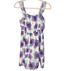 TCP 🆕 Floral Dress Fully Lined Elasticized Waist Spring Summer Easter Sz 14